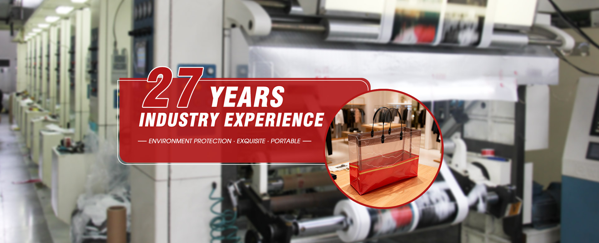 Fabbrica cinese di borse in plastica per regali