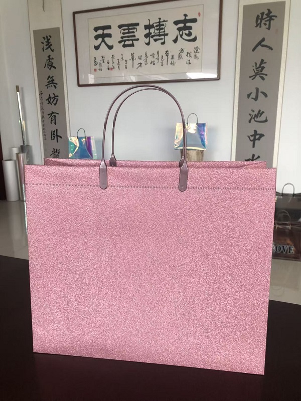 Glitter Film Laminated Gift Tote Bag