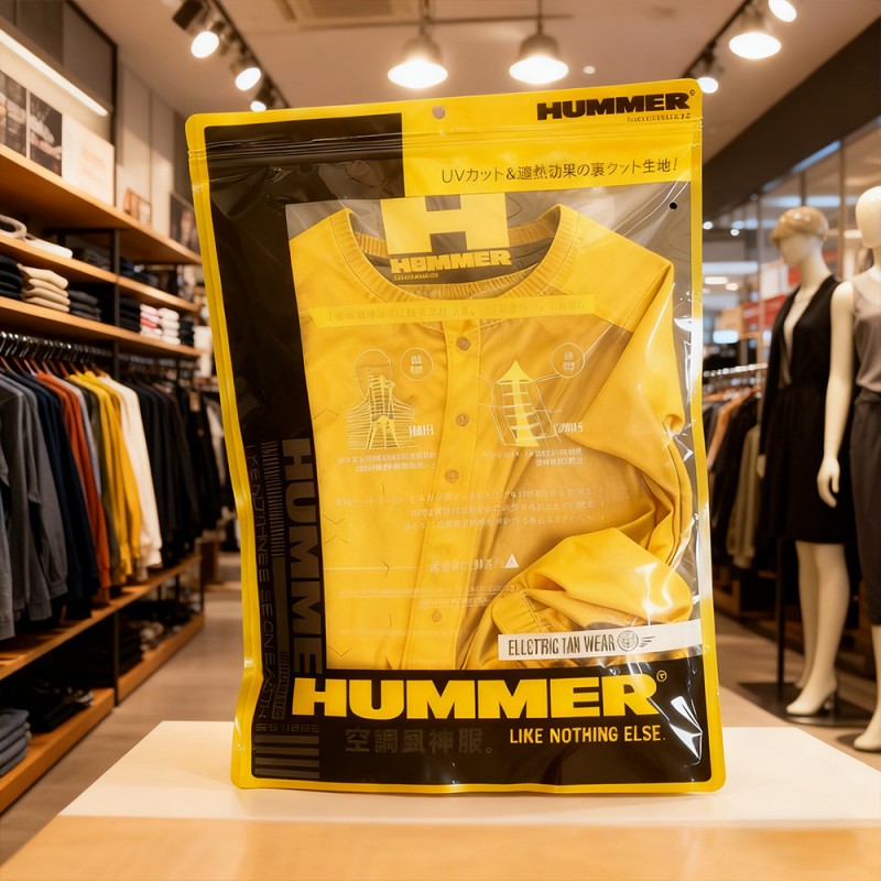 Borsa a sacchetto stand-up con cerniera laminata in PET