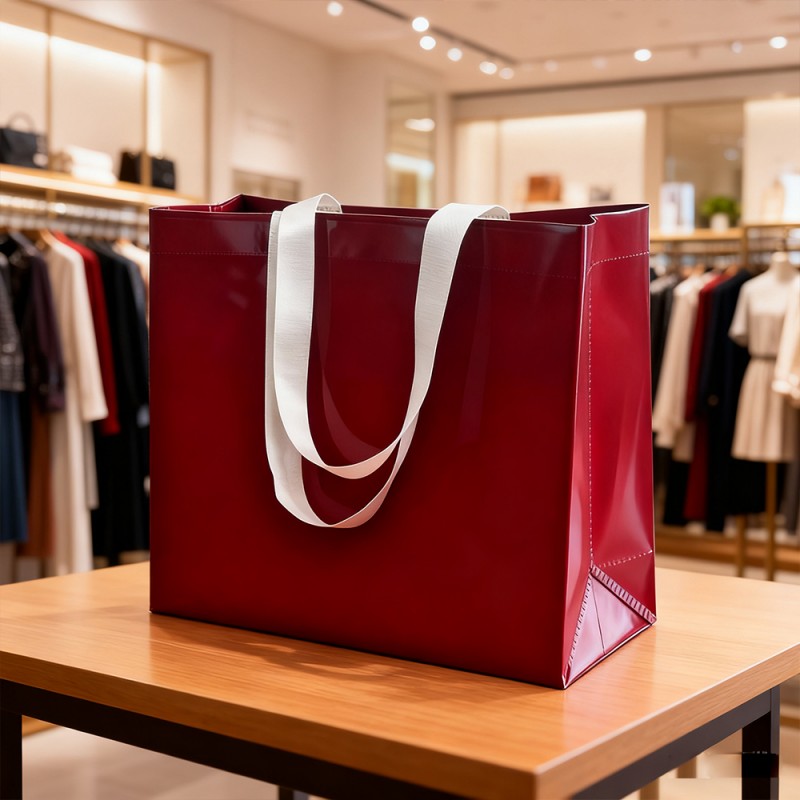 Borse da asporto in carta Kraft laminata PP