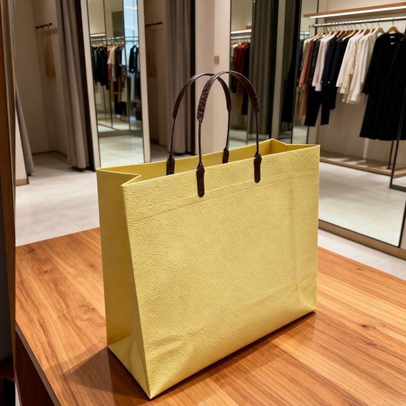 Borsa shopping leggera opaca in tinta unita